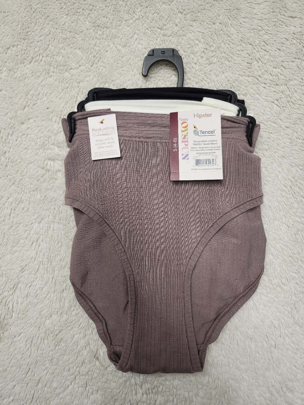 • NWT Joyspun Ribbed Tencel Modal Hipster Panties Underwear 3-Pack Women's S